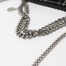 Stella MacCartney Chain Falabella Bag Polyester 2way Black 371223 Auth BA7040-7