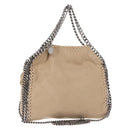 Stella MacCartney Falabella Chain Bag polyester Beige Silver 371223 Auth BA7041-1