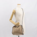 Stella MacCartney Falabella Chain Bag polyester Beige Silver 371223 Auth BA7041-23