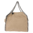 Stella MacCartney Falabella Chain Bag polyester Beige Silver 371223 Auth BA7041-13