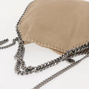Stella MacCartney Falabella Chain Bag polyester Beige Silver 371223 Auth BA7041-6