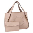 Stella MacCartney Tote Bag Leather Beige 502793 Auth BA7042-1