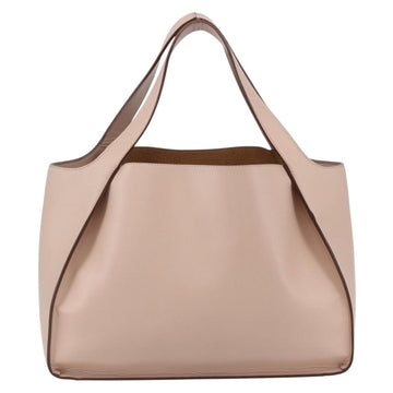 Stella MacCartney Tote Bag Leather Beige 502793 Auth BA7042 - 0