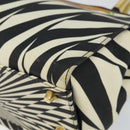 Gianni Versace Hand Bag Canvas PVC Black Gold Auth BA7043-9