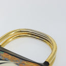 Gianni Versace Hand Bag Canvas PVC Black Gold Auth BA7043-8