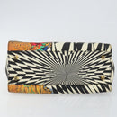 Gianni Versace Hand Bag Canvas PVC Black Gold Auth BA7043-5