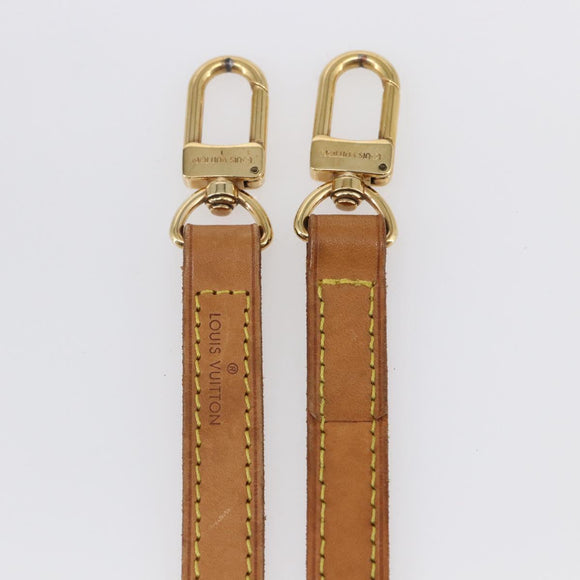 LOUIS VUITTON Nume leather Shoulder Strap Leather 47.2"" Beige LV Auth BA7045