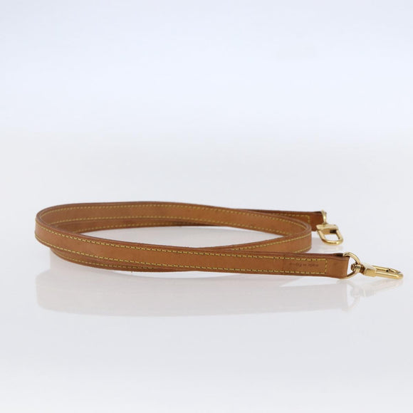 LOUIS VUITTON Nume leather Shoulder Strap Leather 47.2"" Beige LV Auth BA7045