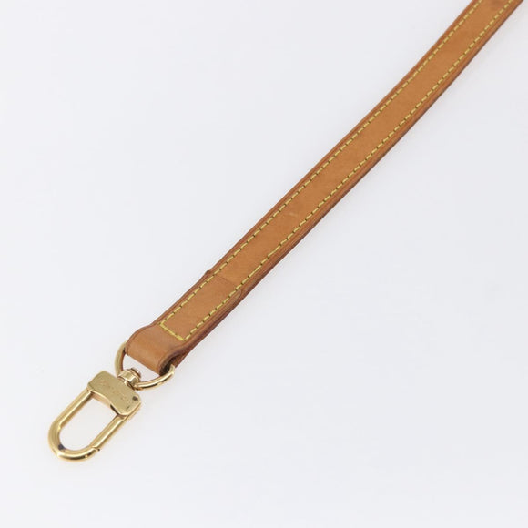 LOUIS VUITTON Nume leather Shoulder Strap Leather 47.2"" Beige LV Auth BA7045