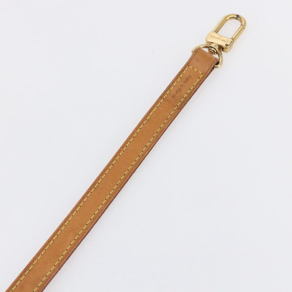 LOUIS VUITTON Nume leather Shoulder Strap Leather 47.2"" Beige LV Auth BA7045