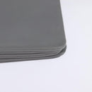 CELINE Trios Mall Shoulder Bag Leather Gray Gold Auth BA7046-14