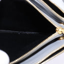 CELINE Trios Mall Shoulder Bag Leather Gray Gold Auth BA7046-21