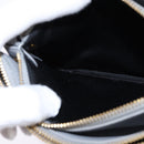 CELINE Trios Mall Shoulder Bag Leather Gray Gold Auth BA7046-22