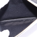 CELINE Trios Mall Shoulder Bag Leather Gray Gold Auth BA7046-23