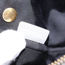 CELINE Trios Mall Shoulder Bag Leather Gray Gold Auth BA7046-11