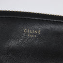 CELINE Trio large Shoulder Bag Leather Multicolor Gold Auth BA7047-17