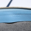 CELINE Trio large Shoulder Bag Leather Multicolor Gold Auth BA7047-10