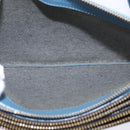 CELINE Trio large Shoulder Bag Leather Multicolor Gold Auth BA7047-11