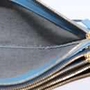 CELINE Trio large Shoulder Bag Leather Multicolor Gold Auth BA7047-18