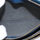 CELINE Trio large Shoulder Bag Leather Multicolor Gold Auth BA7047-20