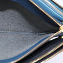 CELINE Trio large Shoulder Bag Leather Multicolor Gold Auth BA7047-21