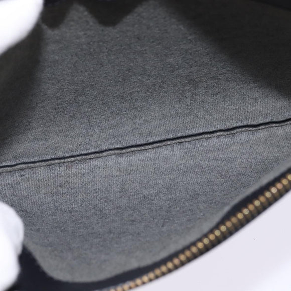 CELINE Trio large Shoulder Bag Leather Multicolor Gold Auth BA7047