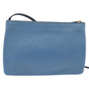 CELINE Trio large Shoulder Bag Leather Multicolor Gold Auth BA7047-2