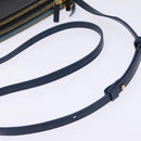 CELINE Trio large Shoulder Bag Leather Multicolor Gold Auth BA7047-7