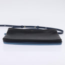 CELINE Trio large Shoulder Bag Leather Multicolor Gold Auth BA7047-5