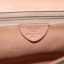 CELINE Macadam Canvas Shoulder Bag PVC Leather Brown Gold Auth BA7049-12