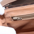 CELINE Macadam Canvas Shoulder Bag PVC Leather Brown Gold Auth BA7049-18