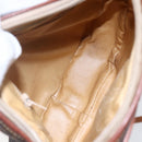 CELINE Macadam Canvas Shoulder Bag PVC Leather Brown Gold Auth BA7050-10