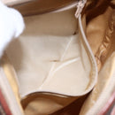 CELINE Macadam Canvas Shoulder Bag PVC Leather Brown Gold Auth BA7050-11