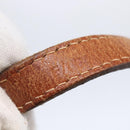 CELINE Macadam Canvas Shoulder Bag PVC Leather Brown Gold Auth BA7050-12