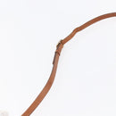 CELINE Macadam Canvas Shoulder Bag PVC Leather Brown Gold Auth BA7050-14