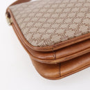 CELINE Macadam Canvas Shoulder Bag PVC Beige Gold Auth BA7051-16