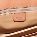 CELINE Macadam Canvas Shoulder Bag PVC Beige Gold Auth BA7051-17