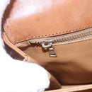 CELINE Macadam Canvas Shoulder Bag PVC Beige Gold Auth BA7051-18