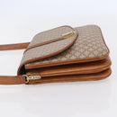 CELINE Macadam Canvas Shoulder Bag PVC Beige Gold Auth BA7051-3