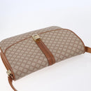 CELINE Macadam Canvas Shoulder Bag PVC Beige Gold Auth BA7051-6