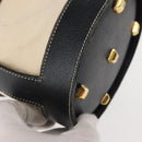 Salvatore Ferragamo Shoulder Bag Canvas Leather Beige Gold Auth BA7054-15