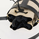 Salvatore Ferragamo Shoulder Bag Canvas Leather Beige Gold Auth BA7054-6