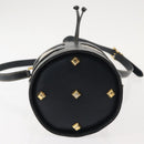 Salvatore Ferragamo Shoulder Bag Canvas Leather Beige Gold Auth BA7054-5