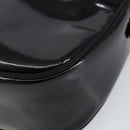 Salvatore Ferragamo Vala Shoulder Bag Enamel Black Gold Auth BA7055-9