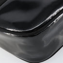 Salvatore Ferragamo Vala Shoulder Bag Enamel Black Gold Auth BA7055-14