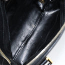 Salvatore Ferragamo Shoulder Bag Leather Suede Black Gold Auth BA7056-11