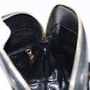 Salvatore Ferragamo Shoulder Bag Leather Suede Black Gold Auth BA7056-17