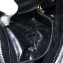 Salvatore Ferragamo Shoulder Bag Leather Suede Black Gold Auth BA7056-19