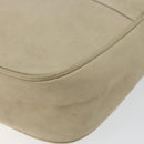 Salvatore Ferragamo Vala Shoulder Bag Suede Beige Gold Auth BA7057-9