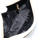 Salvatore Ferragamo Vala Shoulder Bag Suede Beige Gold Auth BA7057-11